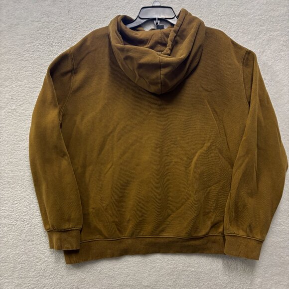 H&M Hoodie Mens XL Long Sleeve Brown Brooklyn Bridge Graphic Cozy Black Label - Picture 5 of 6